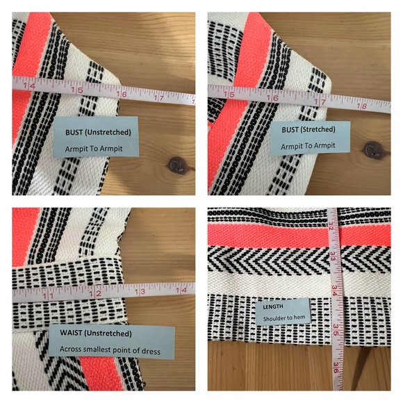 Kate Spade Ribbon Jacquard Dress Size 0 Neon Striped Tweed A-Line Sleeveless - Picture 5 of 9